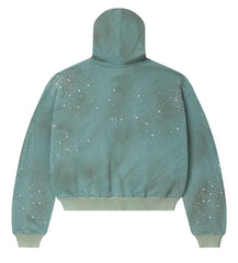 Vale Forever Bank Zip Up Hoodie Green