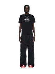Off-White Black Flock Arrow Slim S/S Tee Men’s Apparel