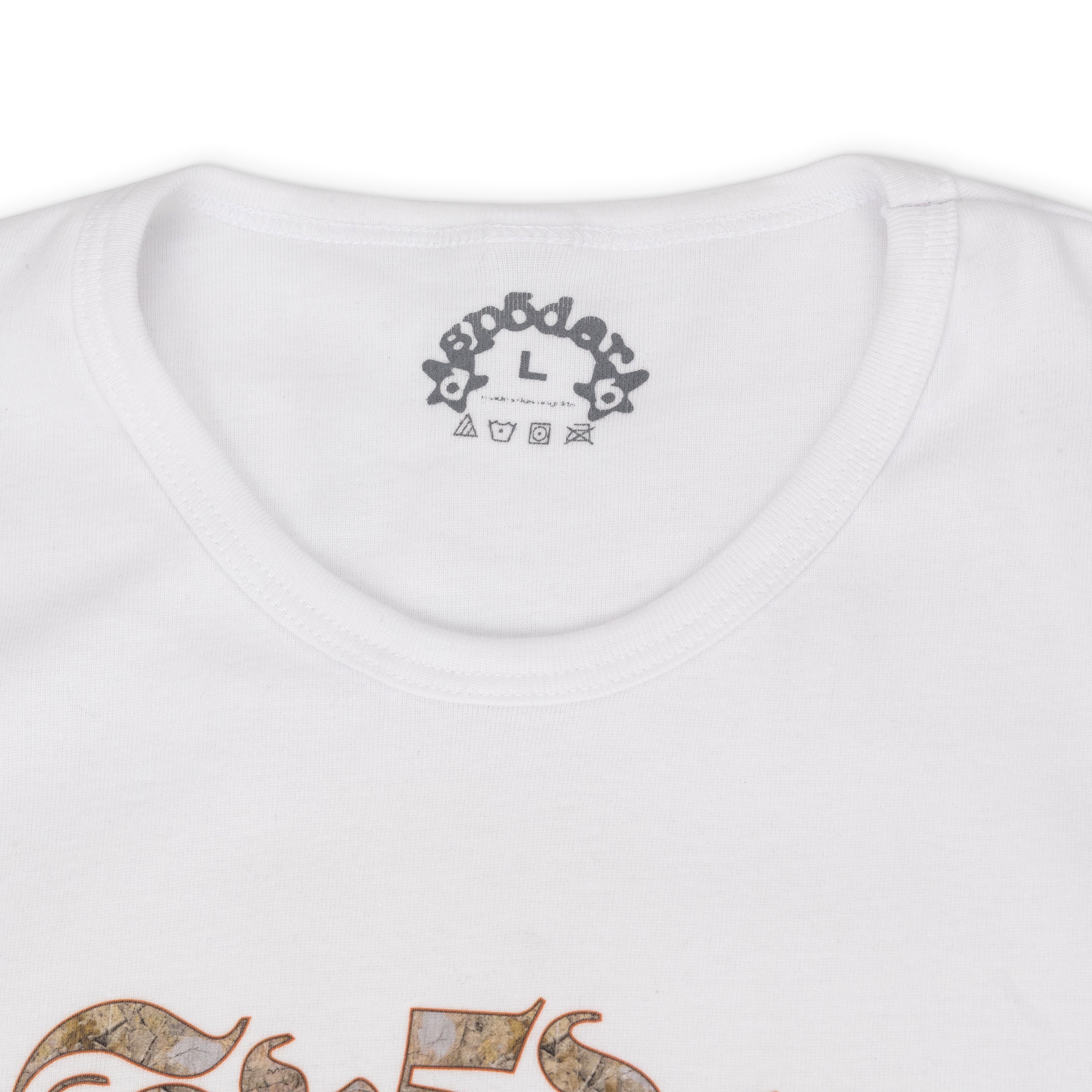 White White Script Baby T-Shirt
