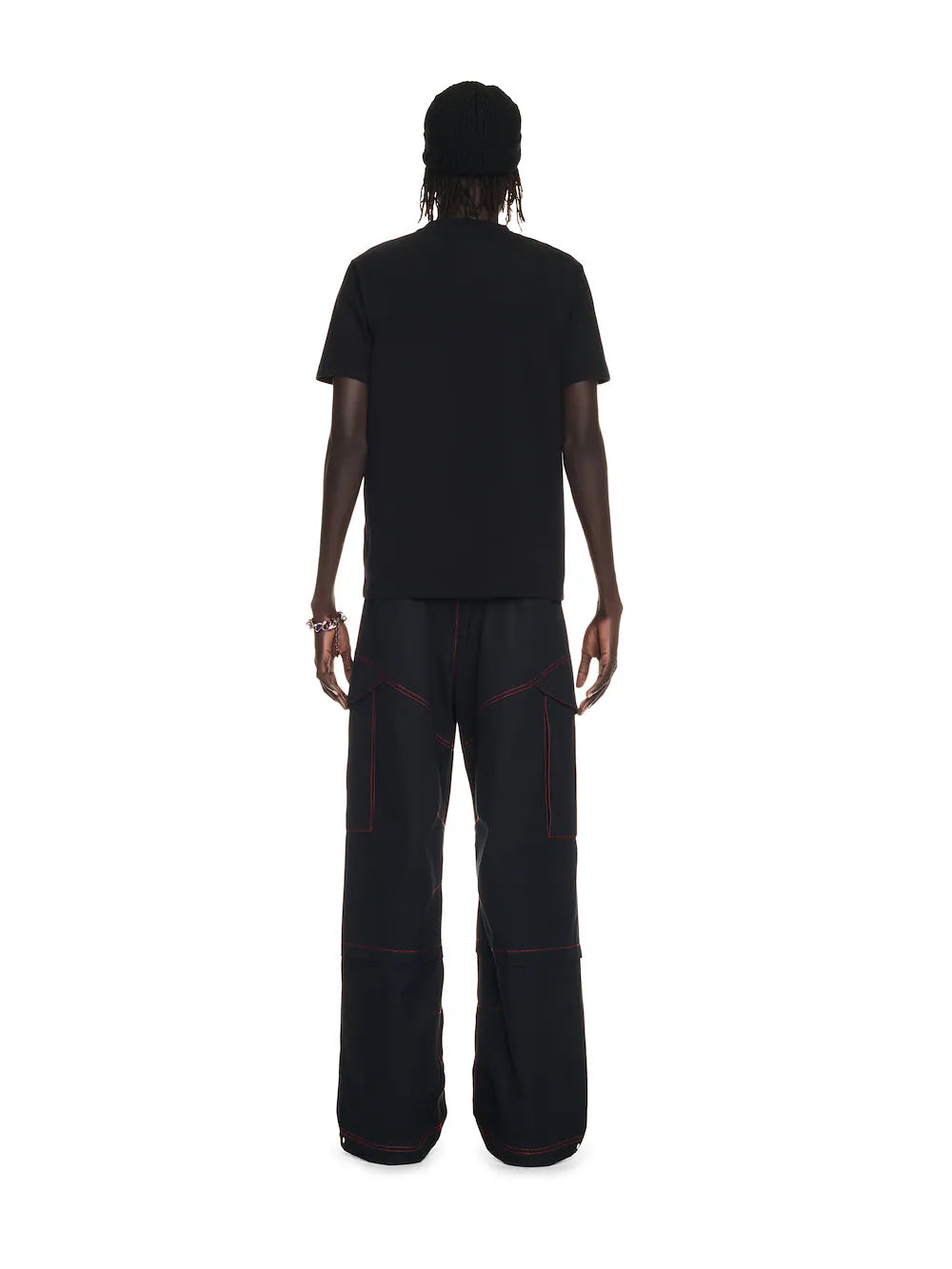 Off-White Black Flock Arrow Slim S/S Tee Men’s Apparel